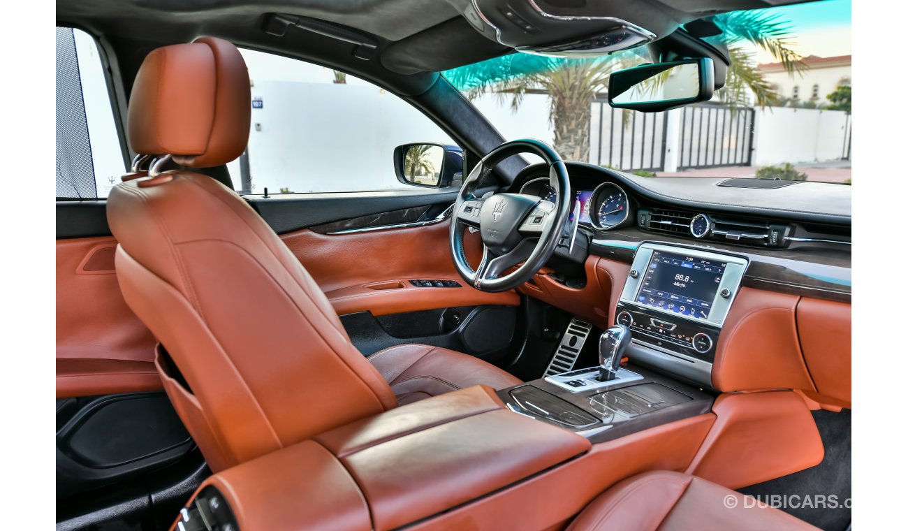 Maserati Quattroporte S -  2014 - Full Agency History! - AED 2,037 Per Month! - 0% DP