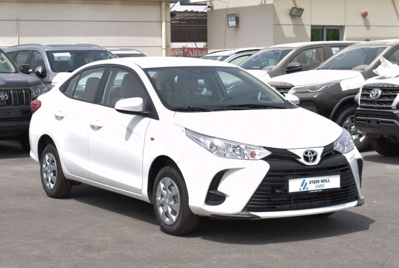 Toyota Yaris E S/D 1.5 E PETROL A/T FABRIC SEATS SEDAN WITH GCC SPECS EXPORT ONLY