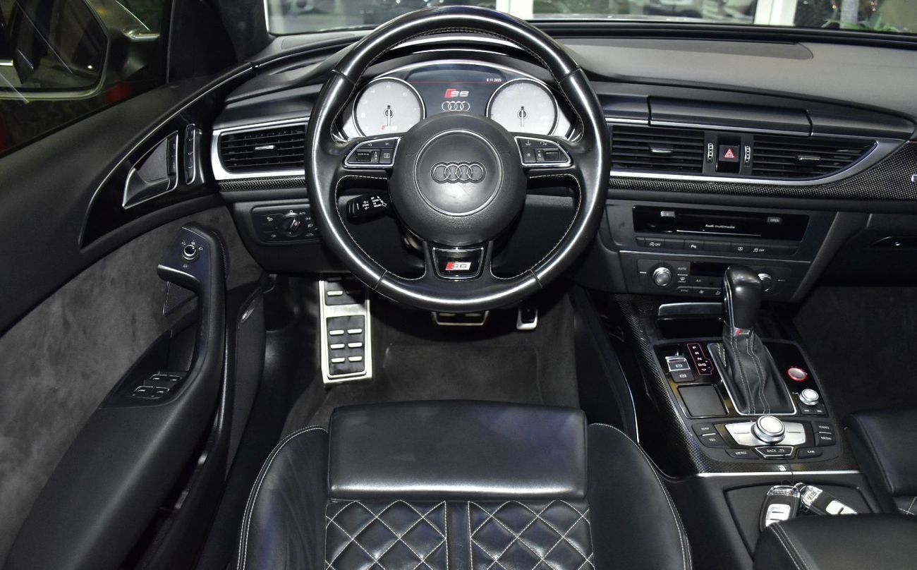 Audi S6 S-Line EXCELLENT DEAL for our Audi S6 V8T ( 2016 Model ) in Silver Color GCC Specs