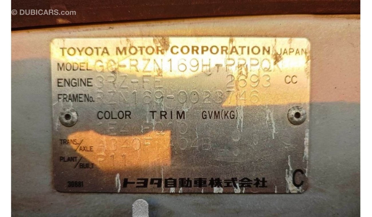 Toyota Hilux RZN169-0023746