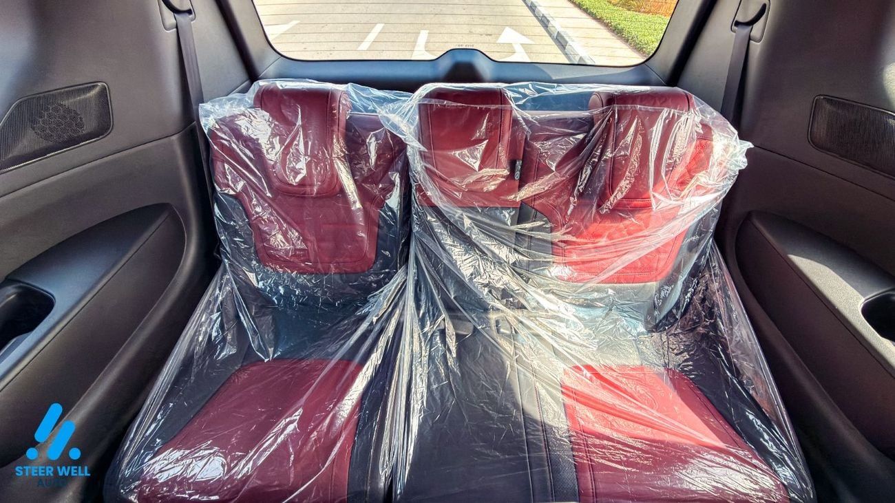 Nissan Patrol LE Platinum | GCC Specs | 3.5L Twin-Turbo V6 | AWD | 9AT | 8-Seater | Height Control | Red Interior