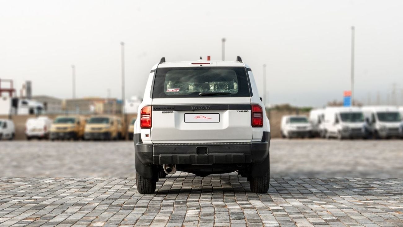 تويوتا برادو 2026 Toyota Prado 2.4L AT Petrol (White-Black) Mid Option