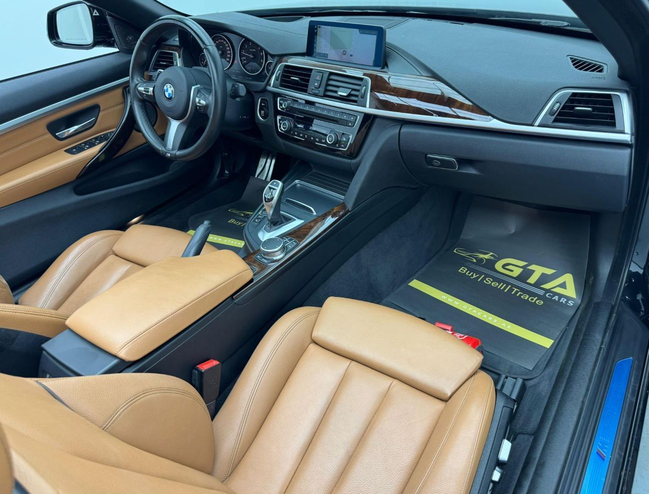 بي أم دبليو 430i 2018 BMW 430i M Sport Convertible, 1 Year Warranty, 12/26 BMW Service Contract, BMW Agency FSH, GCC