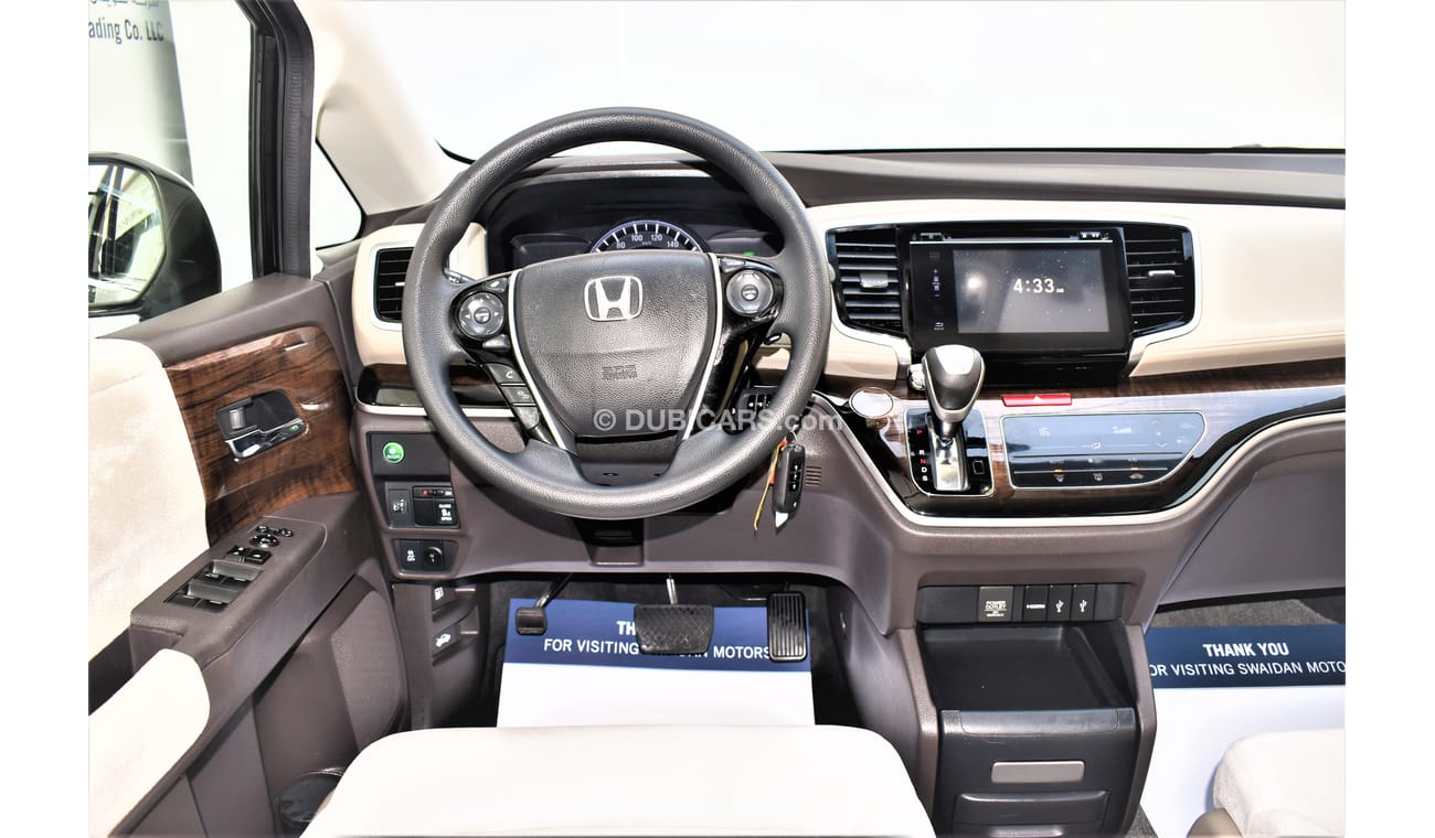 Honda Odyssey AED 1199 PM | 2.4L 2WD GCC DEALER WARRANTY