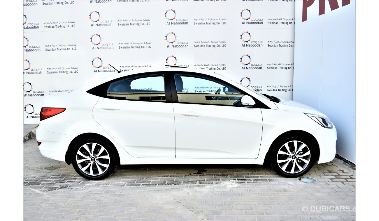 Hyundai Accent 1.6L GLS WITH SUNROOF 2015 GCC DEALER WARRANTY