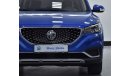 MG ZS EXCELLENT DEAL for our MG ZS EV ( 2021 Model ) in Blue Color GCC Specs
