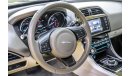 جاكوار XE Jaguar XE Pure 20t 2017 GCC under Agency Warranty with Zero Down-Payment.