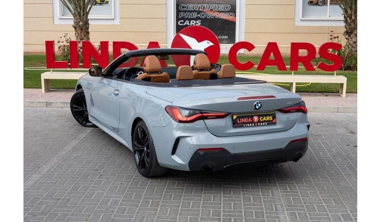 BMW 420i M Sport 2.0L BMW 420i M-Sport Convertible 2022 GCC under Agency Warranty and Service Contract with F
