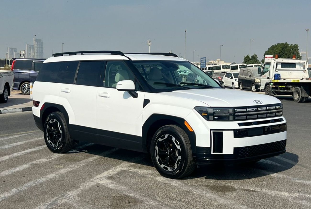 هيونداي سانتا في 2025 Hyundai Santa Fe New Shape 2.5L V4 - SEL Premium - Leather seat - Auto Trunk - 7 Seater - 12000