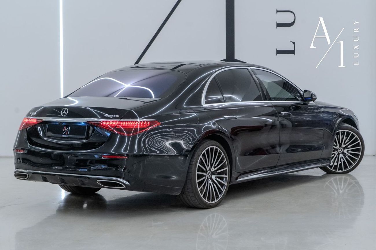 Mercedes-Benz S 500 4MATIC 3.0L 2021 Mercedes Benz S500 4MATIC, Warranty, Full Service History, Fully Loaded, GCC