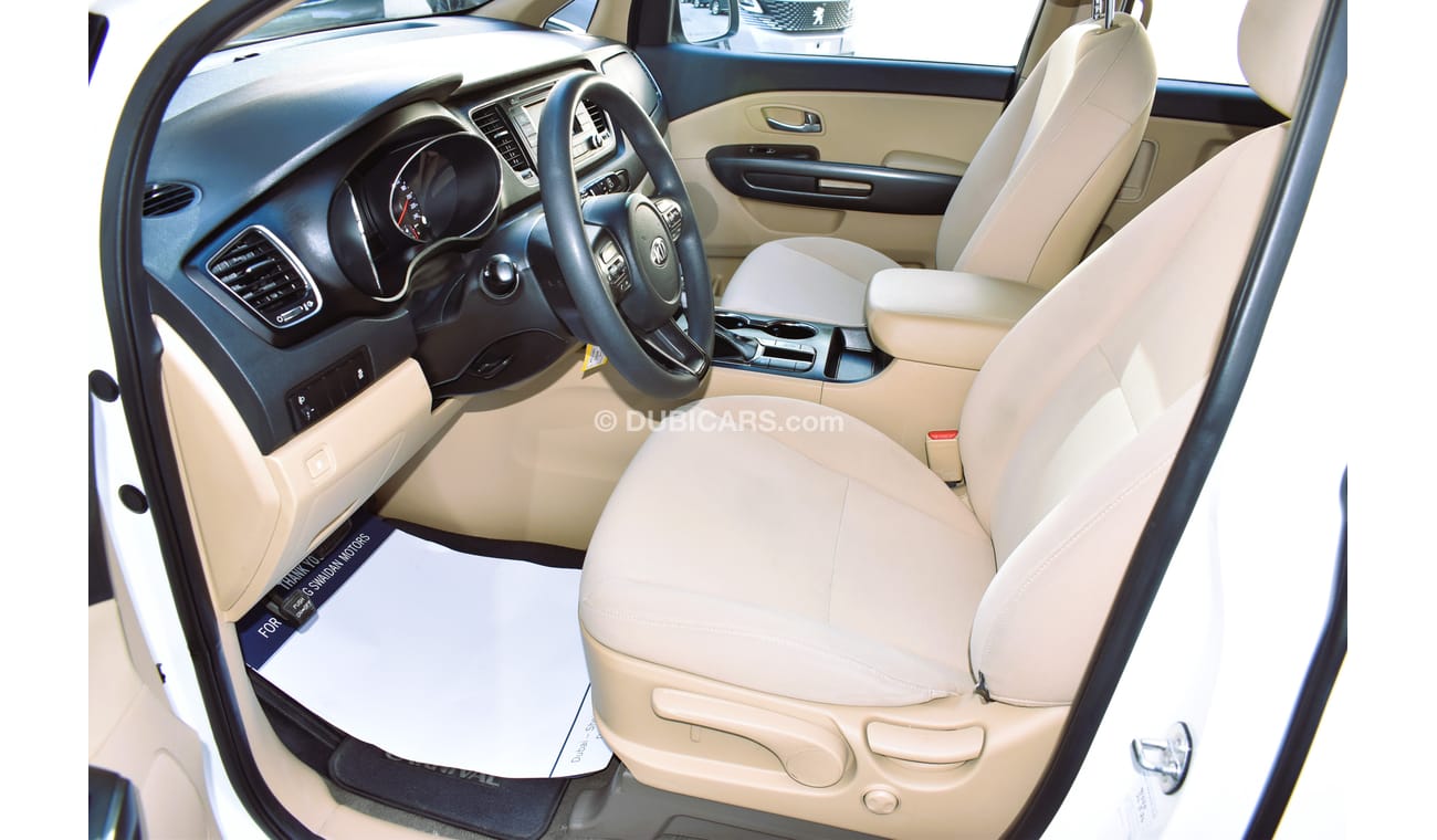 Kia Carnival AED 1409 PM | 3.3L LX GRAND 8-STR GCC DEALER WARRANTY