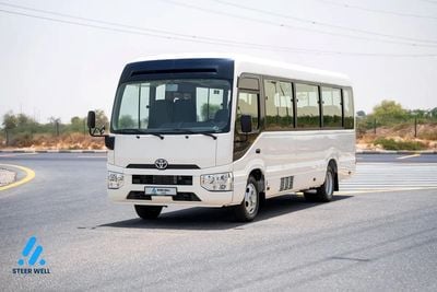 Toyota Coaster BUS 2025 | 23-Seater Bus 4.0L Diesel RWD GCC Specs Full Option White | Contact Now