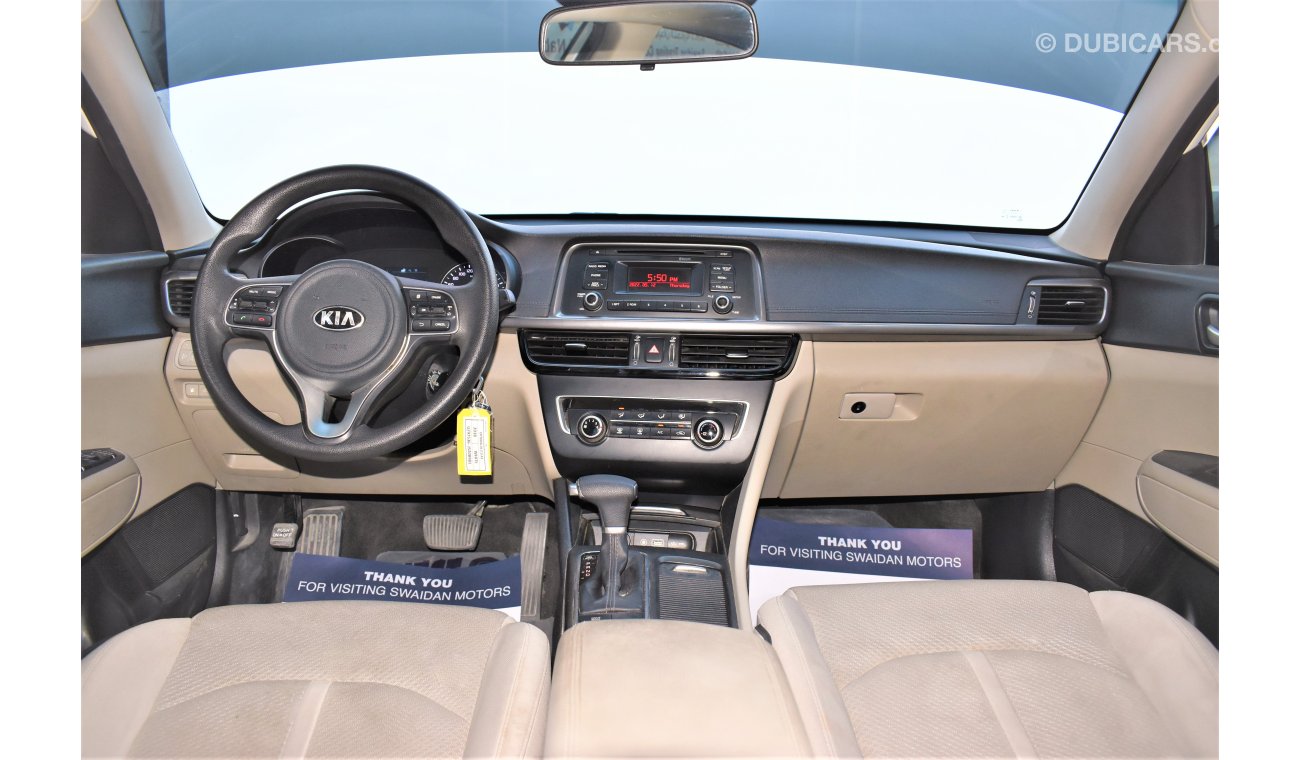 Kia Optima AED 977 PM | 0% DP | 2.0L LX GCC WARRANTY