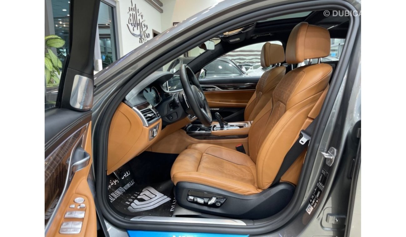 بي أم دبليو 760 BMW 760Li XDrive V12 M kit GCC 2018 under warranty from agency under service contract from agency
