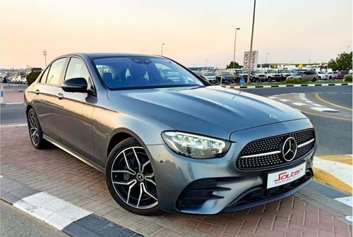مرسيدس بنز E200 Premium 2.0L E200 BLACK Night package full options AMG 2.0L TURBO DARK GREY 2022 MODEL