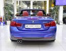 BMW 420i EXCELLENT DEAL for our BMW 420i M-Kit Convertible ( 2019 Model ) in Blue Color GCC Specs