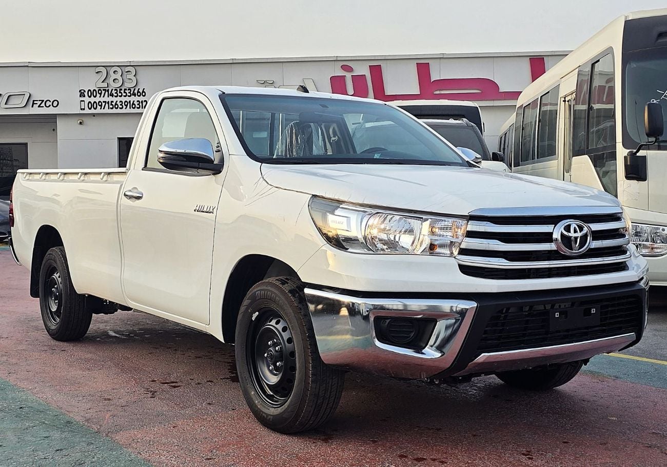 تويوتا هيلوكس  Toyota Hilux Single Cabin 2.4L diesel turbo M/T 2*4 White Color 2026 Model