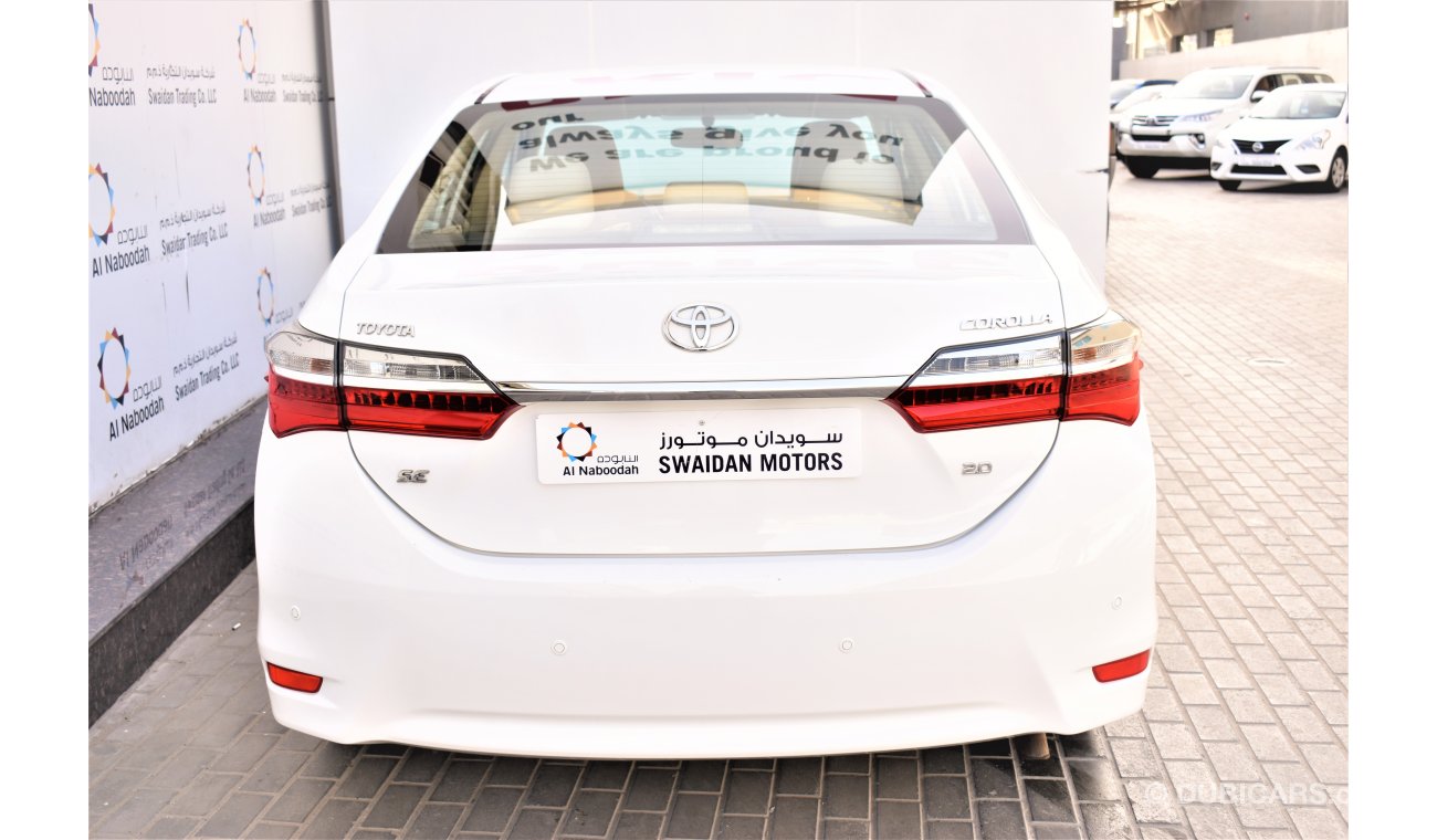 Toyota Corolla AED 1192 PM | 0% DP | 2.0L SE GCC WARRANTY