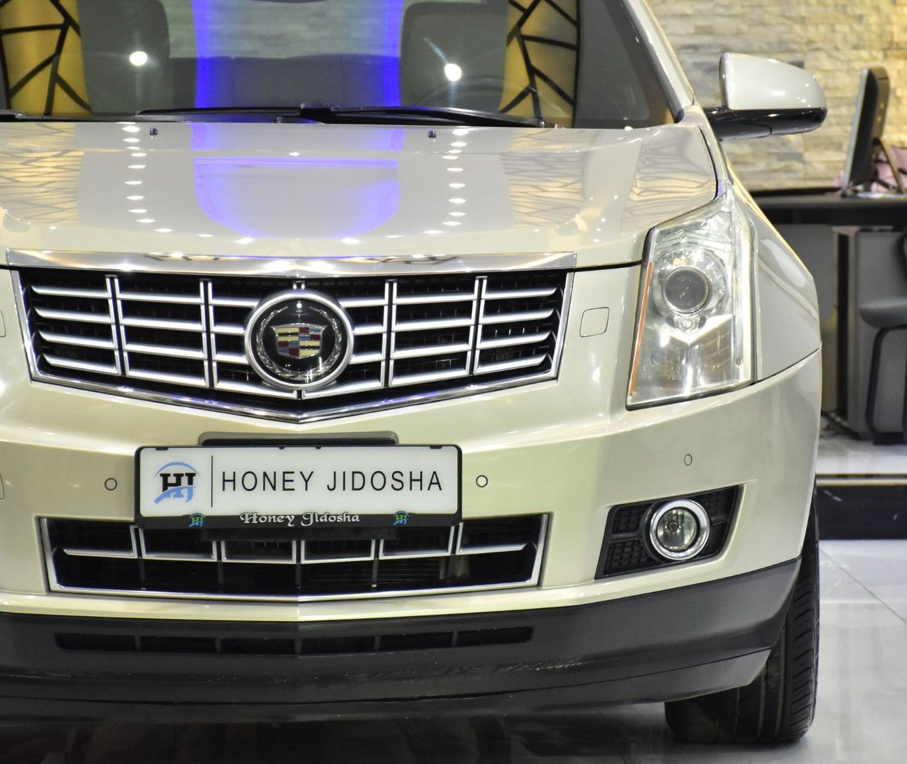 Cadillac SRX EXCELLENT DEAL for our Cadillac SRX4 3.6 ( 2016 Model ) in Golden Color GCC Specs