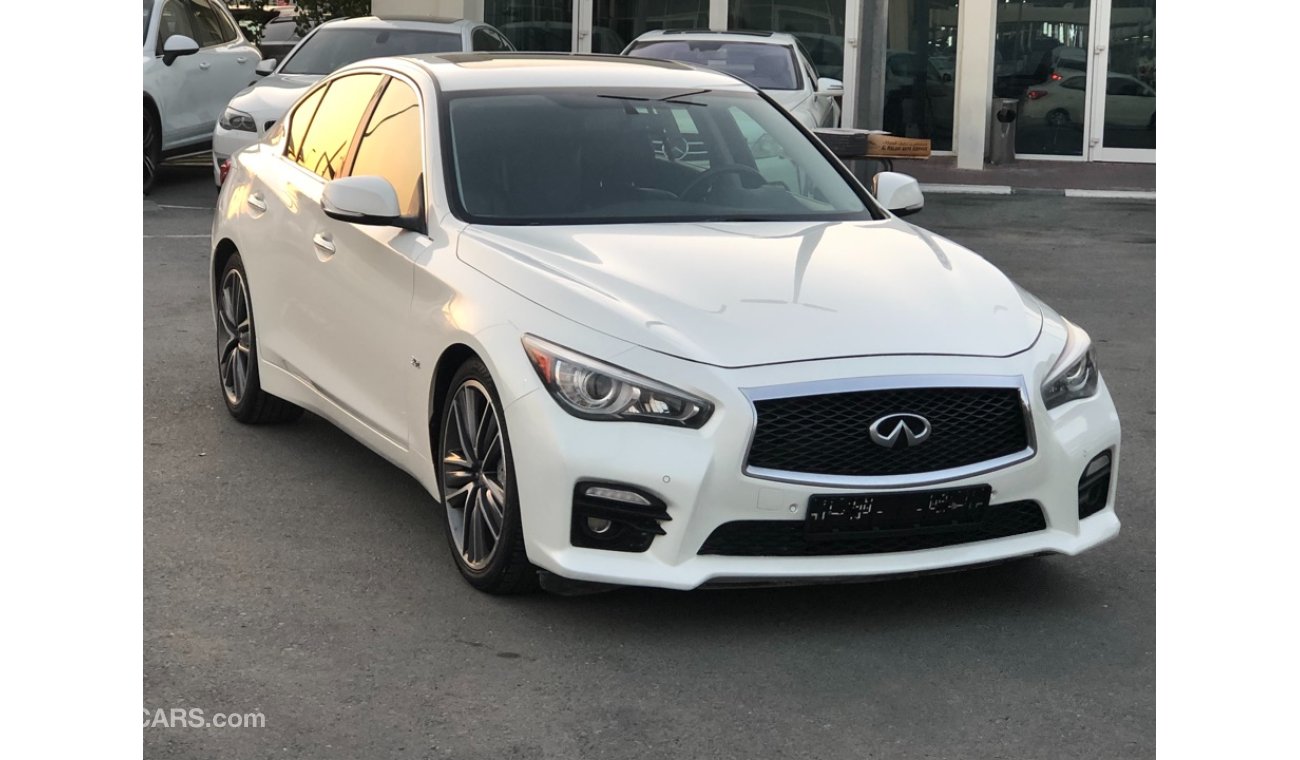 Infiniti Q50 INFINITY Q50S MODEL 2017 GCC car perfect condition full option sun roof leather seats back camera ba