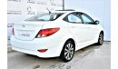 Hyundai Accent 1.6L GLS WITH SUNROOF 2015 GCC DEALER WARRANTY