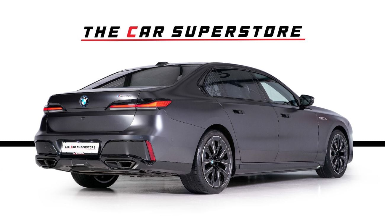 BMW M760e Frozen Black Matt-Special Order-High Specifications-M Sports Package-Rear Executive Lounge