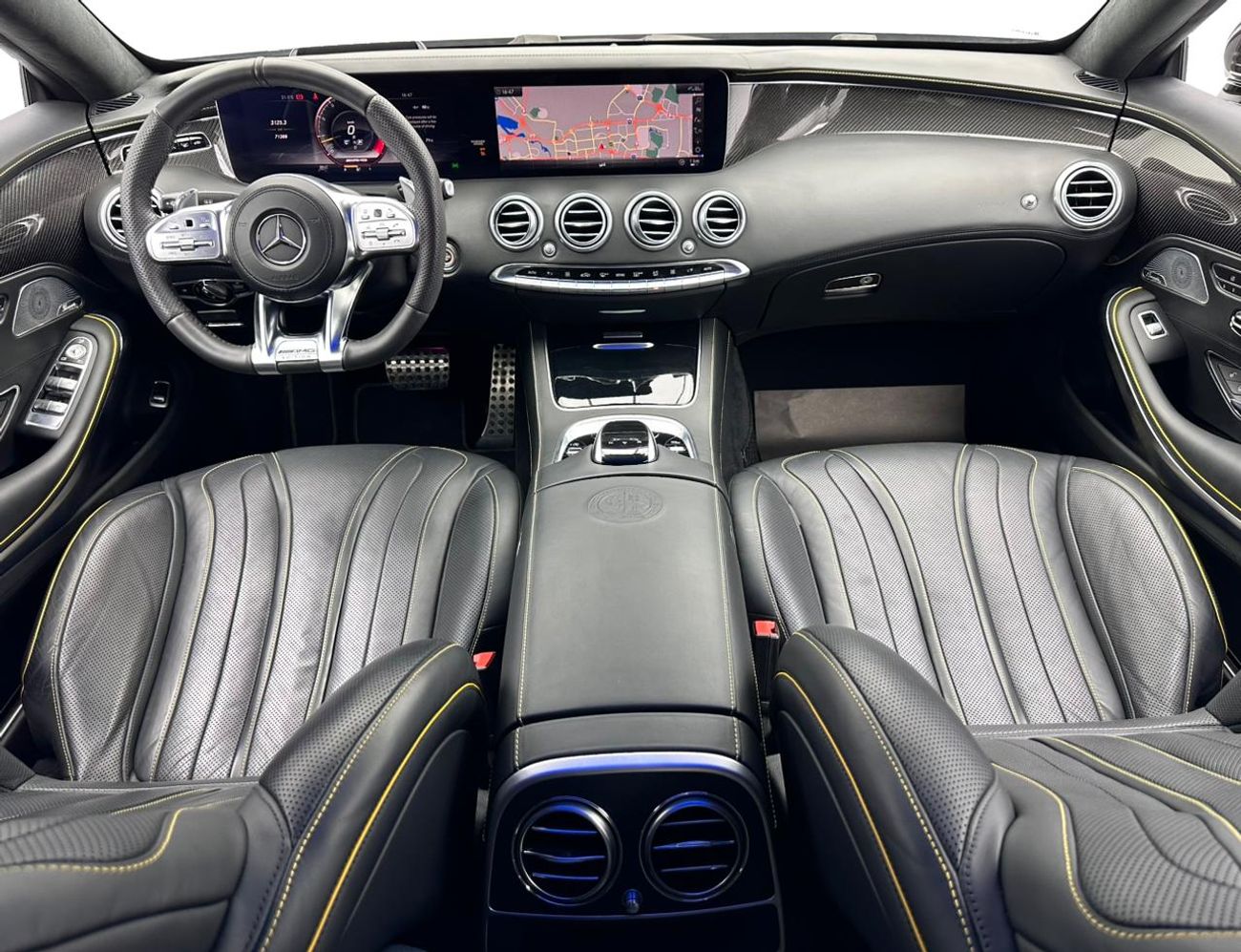 Mercedes-Benz S 63 AMG Std 4.0L (604 HP) 2018 Mercedes-Benz S63 AMG, Yellow Night Edition, 2 years Warranty, Mercedes FSH, 