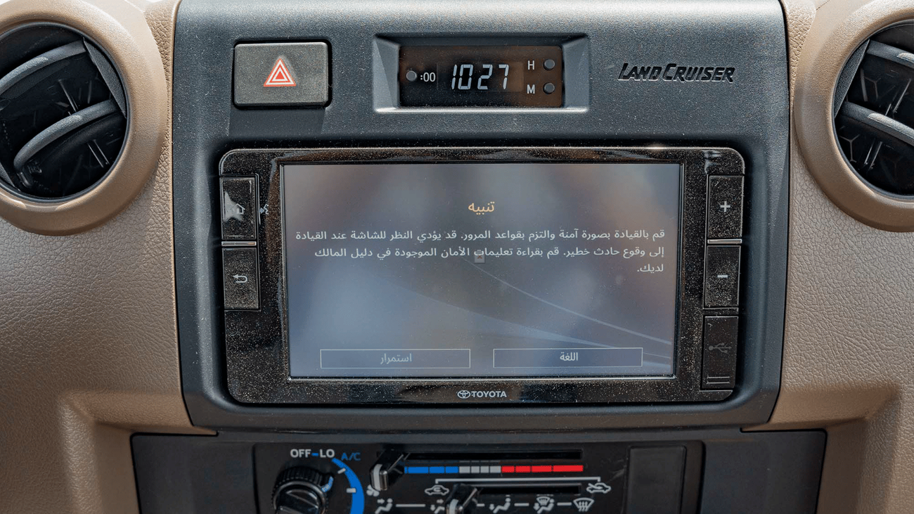 تويوتا لاند كروزر بيك آب ECTKWT002 - 2024 Toyota LC79 Double Cab Pick Up - 4.5L Diesel Manual – Full - White  with Beige