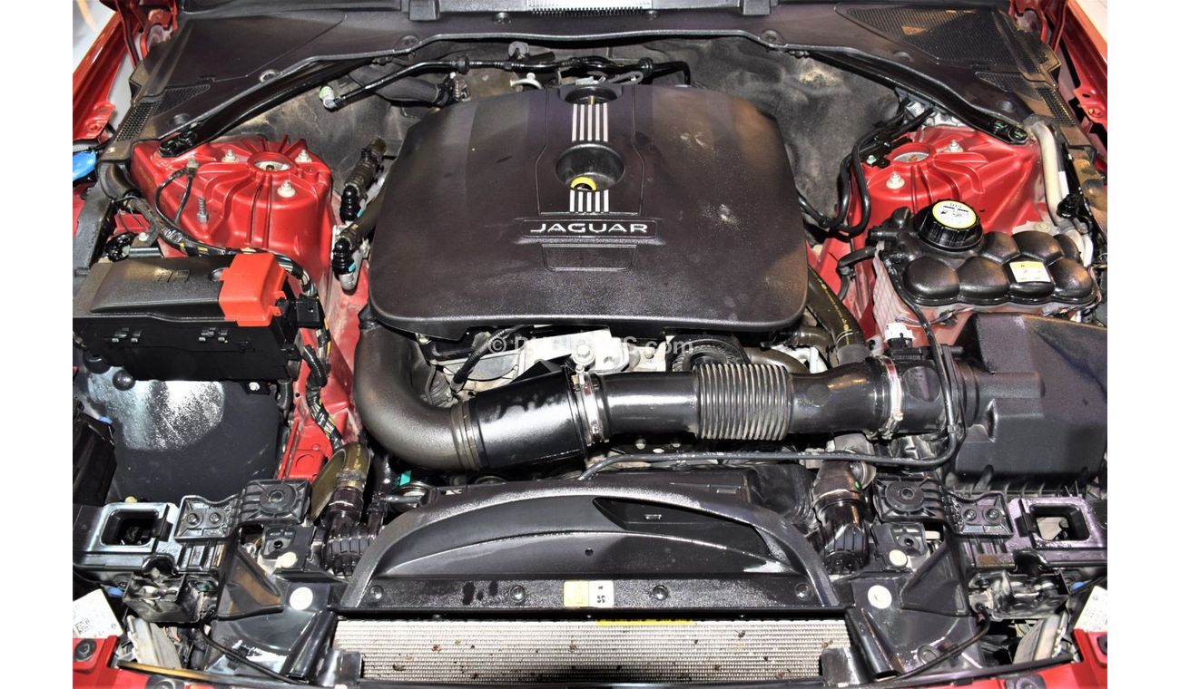 Jaguar XE ORIGINAL PAINT ( صبغ وكاله ) Jaguar XE 20t 2016 Model!! in Red Color! GCC Specs