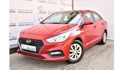 Hyundai Accent AED 938 PM | 1.6L GL GCC WARRANTY