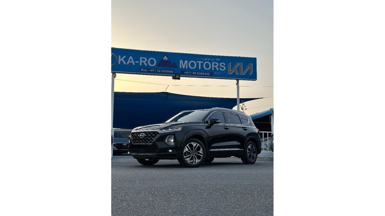 Hyundai Santa Fe car 2021 full full panorama two turbo engine in perfect condition leather interior 360 camera