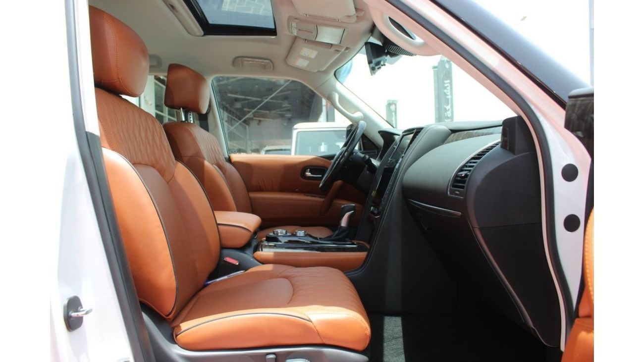 Nissan Patrol LE Platinum City PLATINUM CITY LE V8 2021 GCC LOW MILEAGE SINGLE OWNER WITH AGENCY PACKAGE IN MINT C