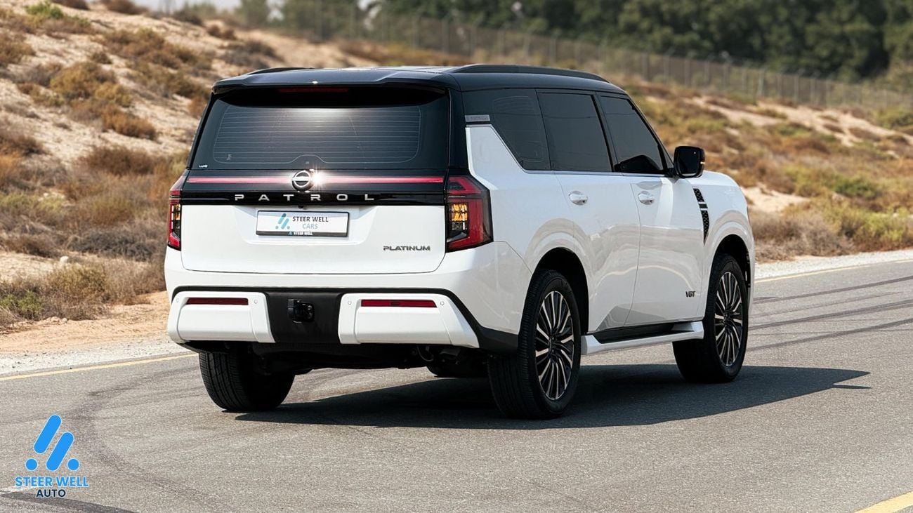 Nissan Patrol LE Titanium 3.5L LE Platinum 3.5 | White/Burgundy | Full Warranty | Luxury SUV