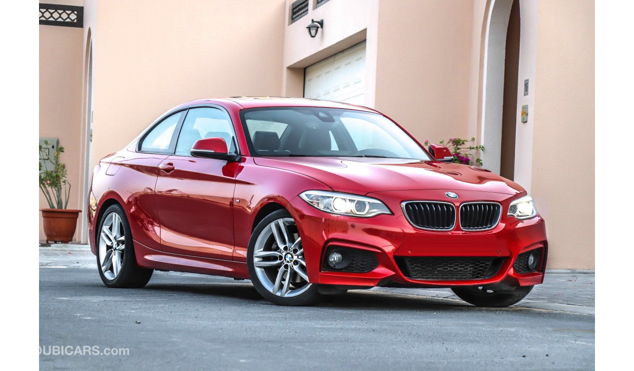 BMW 220i M sport AED 1,550 P.M with 0% Downpayment