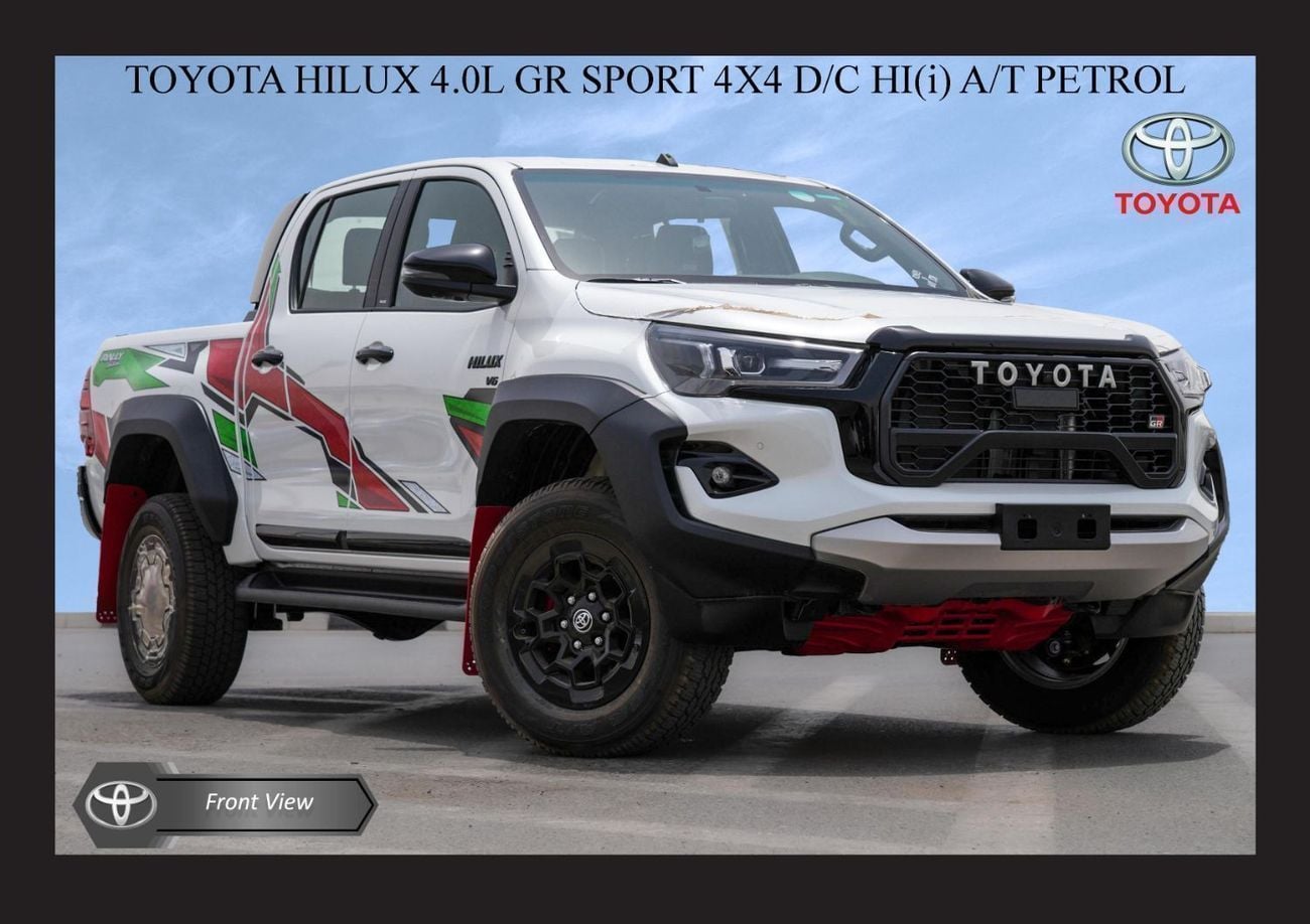 تويوتا هيلوكس TOYOTA HILUX 4.0L GR SPORT 4X4 D/C HI(i) A/T PTR 2025 Export Only