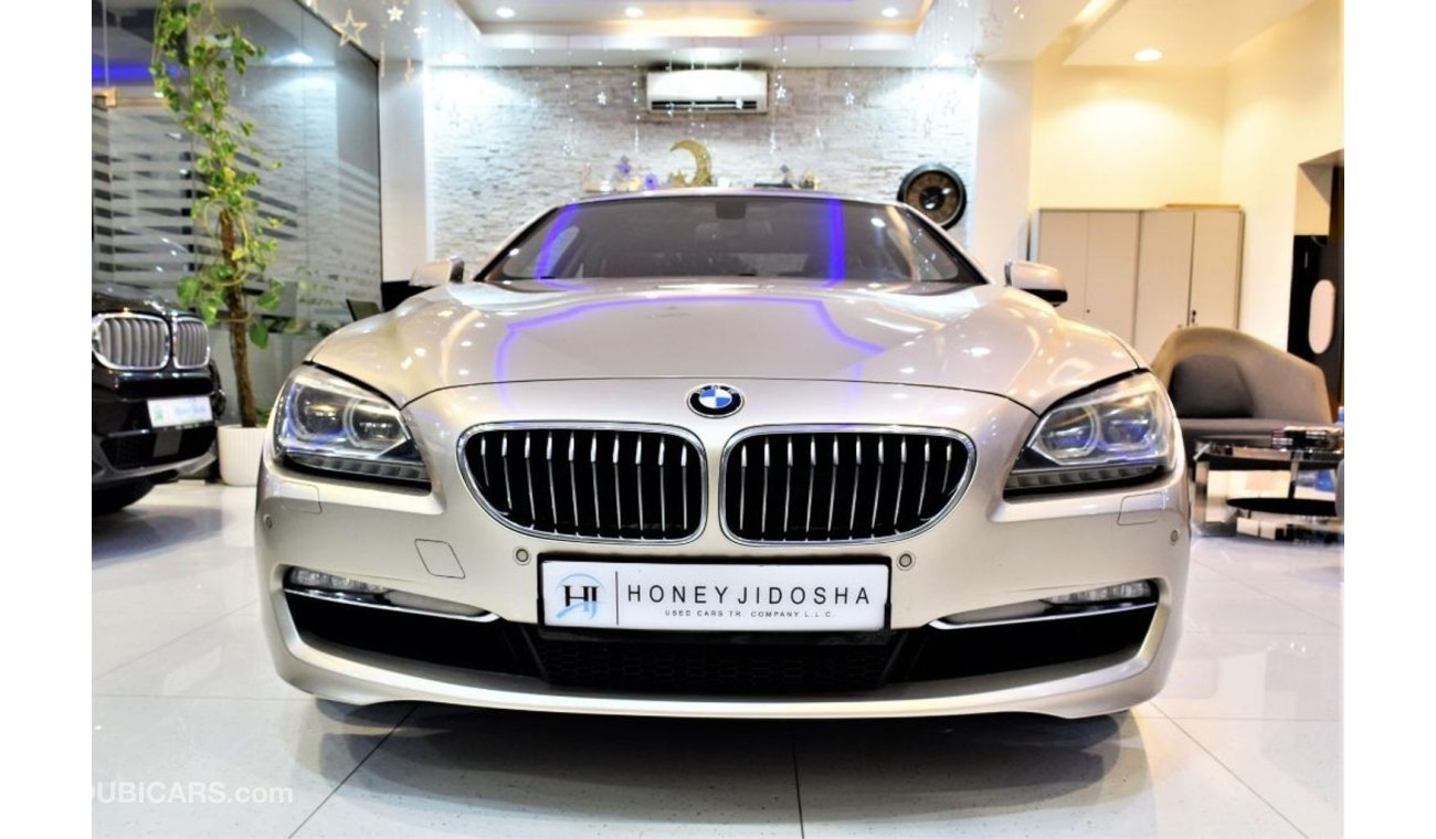 بي أم دبليو 640 AMAZING BMW 640i 2013 Model in Gold Color GCC Specs