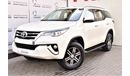 Toyota Fortuner AED 1599 PM | 2.7L EXR 4WD GCC DEALER WARRANTY