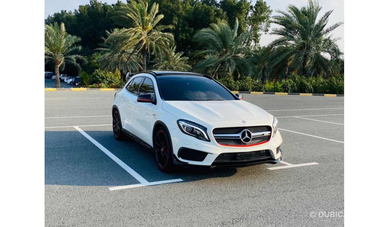 مرسيدس بنز GLA 45 AMG STD صبغ وكالة بحالة الوكالة لا يحتاج إي مصاريف مسرفس جاهز للتسجيل