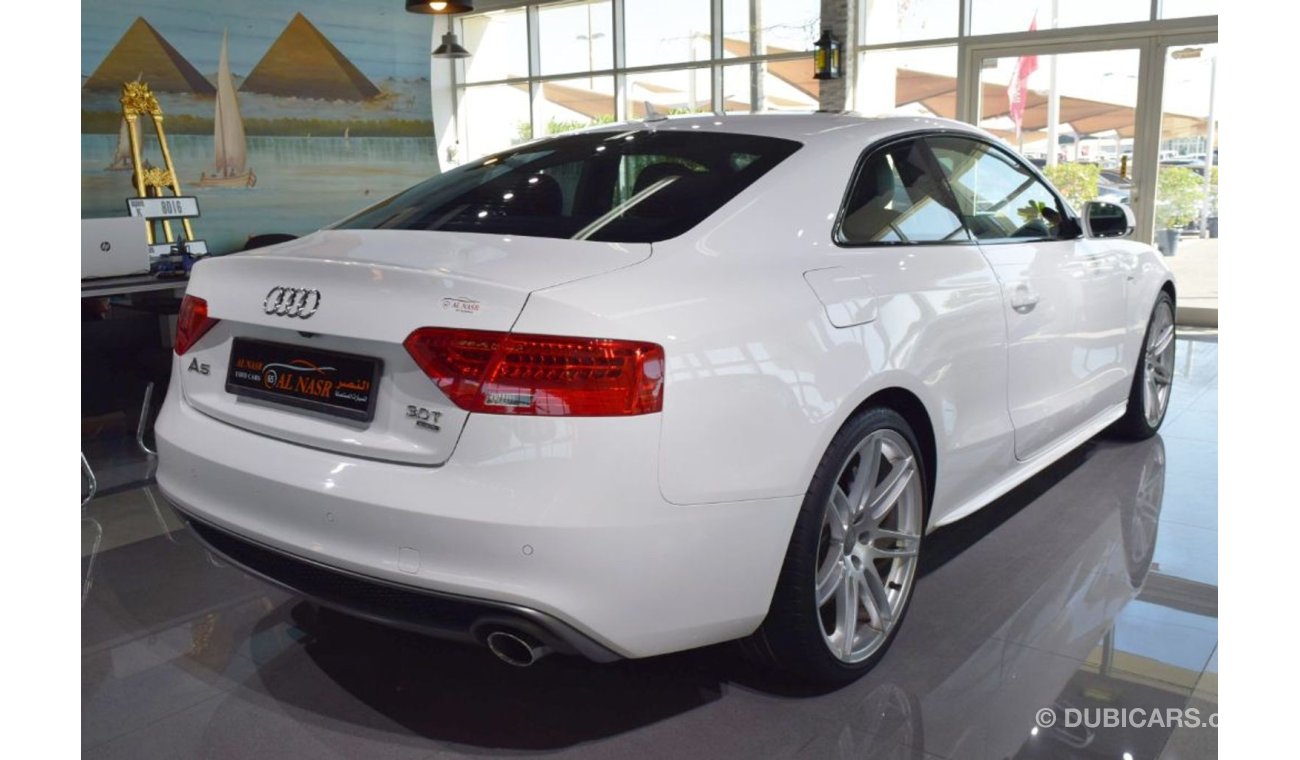 Audi A5 S-line 3.0 TURBO, GCC SPECS, Quattro -  Only 57,000Kms, Excellent Performance, Single Owner