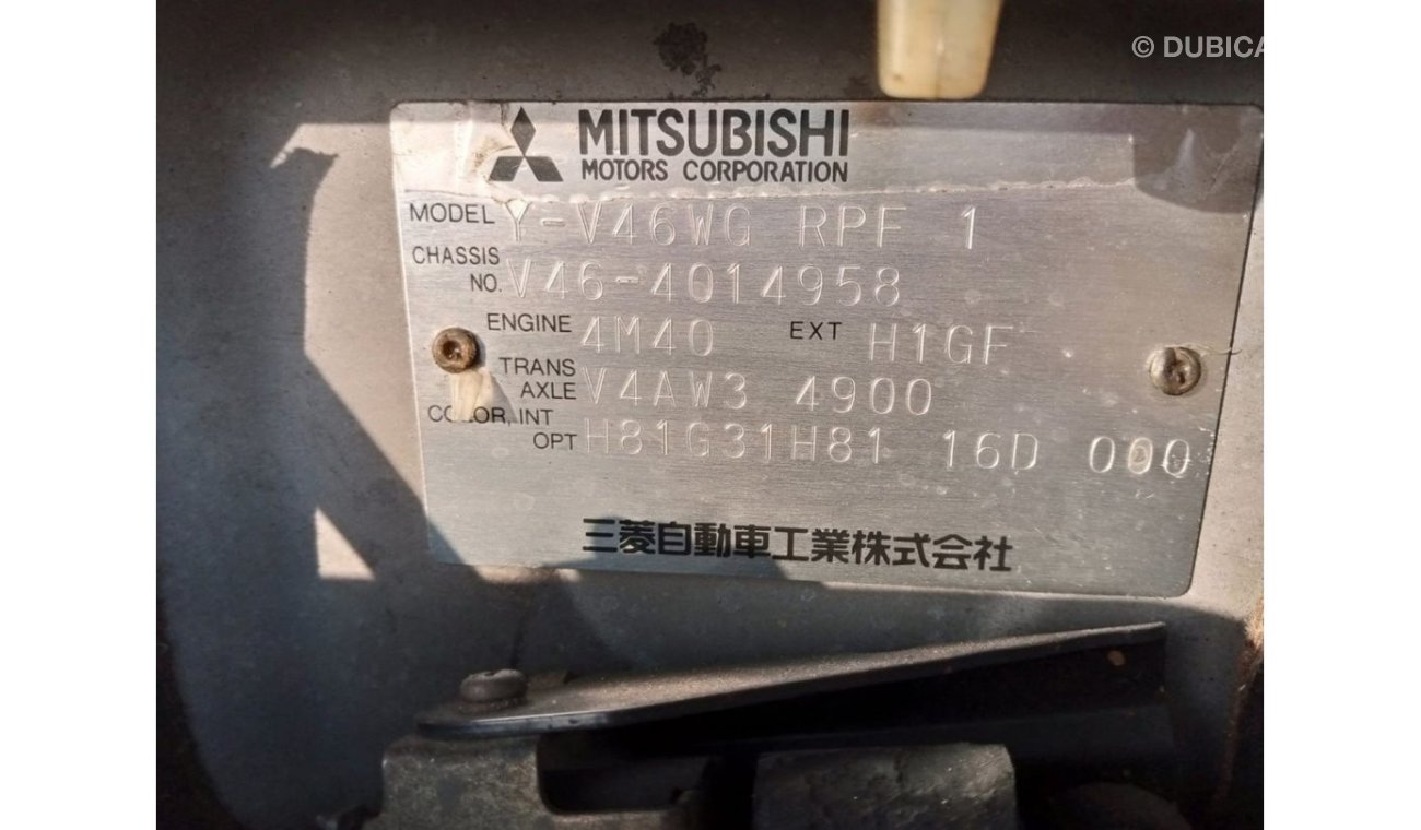 Mitsubishi Pajero MITSUBISHI PAJERO RIGHT HAND DRIVE (PM939)