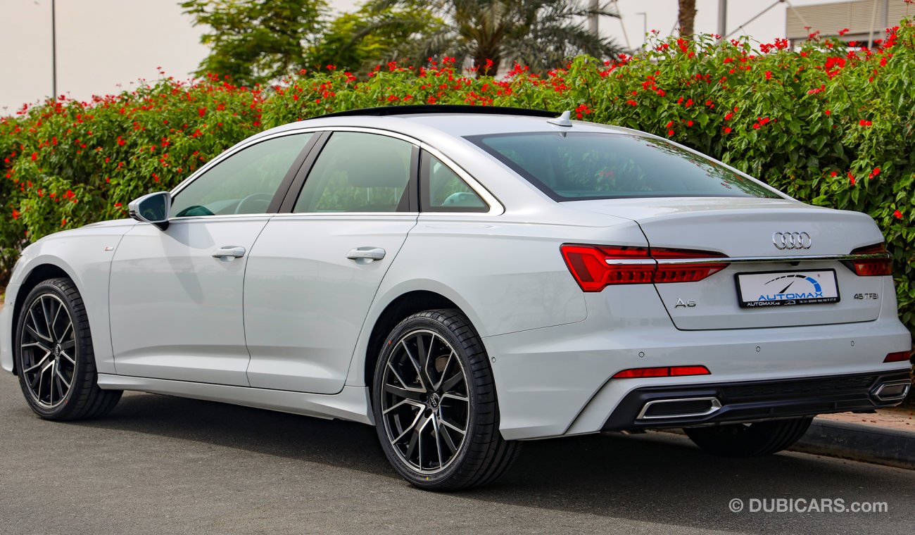 أودي A6 S-Line 2021 Premium 45 TFSI 0km w/3 Yrs Ultd Miles and 5 Yrs or 75K KM Svcs @ Dealer.