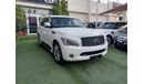 إنفينيتي QX56 خليجى موديل 2011 رادار خمس كاميرات فتحة جلد بصمه مثبت سرعة تحكم رنجات بحالة ممتازة