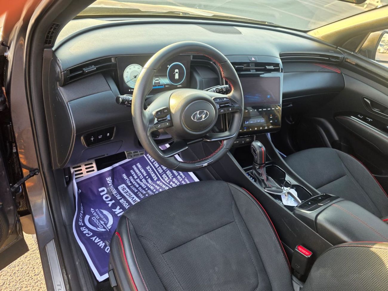 Hyundai Tucson 2023 Hyundai Tucson N line sport Edition 2.5L V4 - Panoramic Roof, original leather seats, Push butt