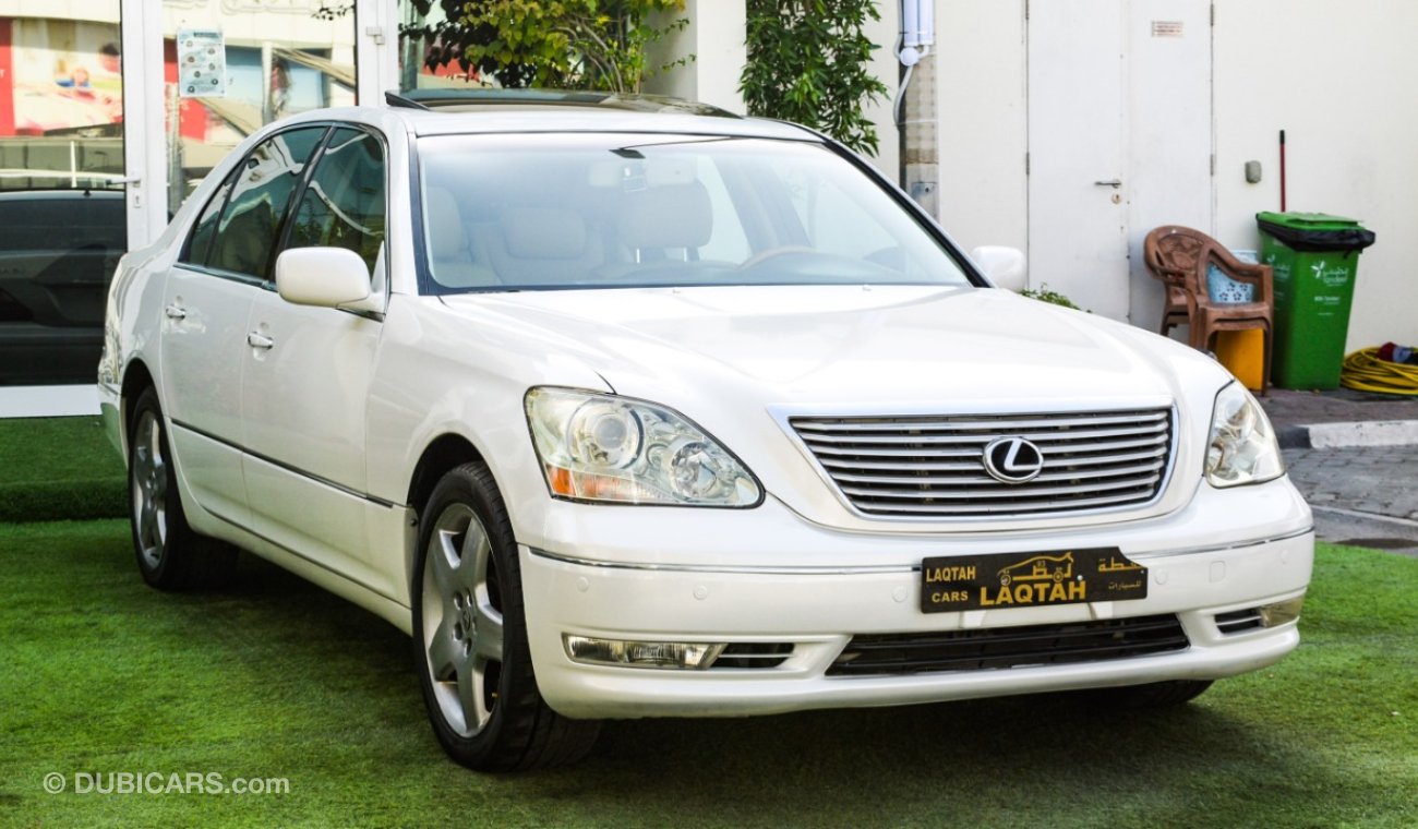 Lexus LS 430 American import white color inside beige 1/2 ultra full option slot leather alloy wheels wood sensor