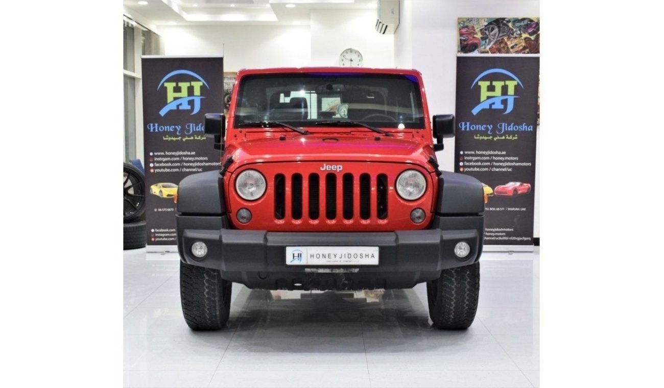 Jeep Wrangler Sport EXCELLENT DEAL for our Jeep Wrangler SPORT ( 2017 Model! ) in Red Color! GCC Specs