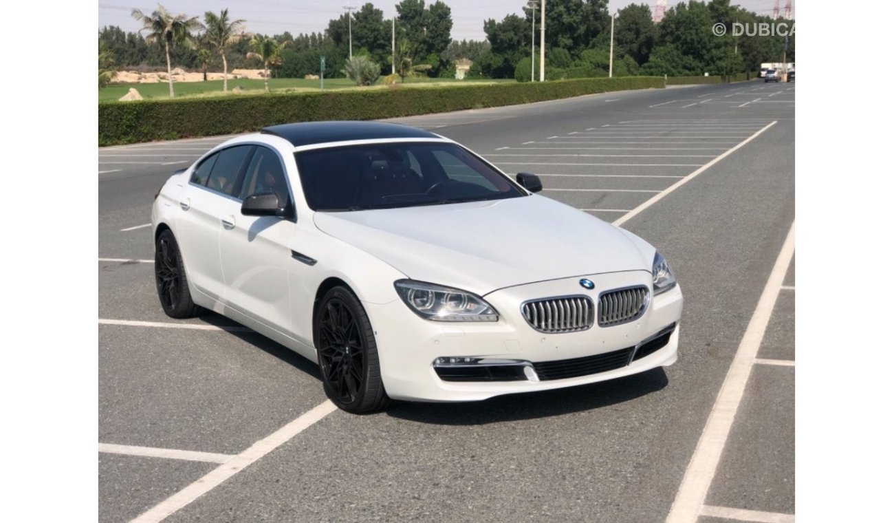 BMW 650i BMW 650 MODEL 2013 GCC CAR PERFECT CONDITION FULL OPTION PANORAMIC ROOF LEATHER SEATS 5 CAMR navigat