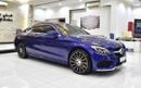 مرسيدس بنز C 300 كوبيه EXCELLENT DEAL for our Mercedes Benz C300 Coupe ( 2016 Model ) in Blue Color GCC Specs