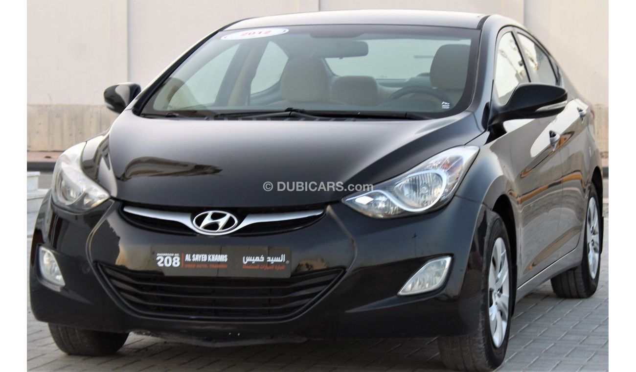 Hyundai Elantra Hyundai Elantra 2012 GCC in excellent condition without accidents