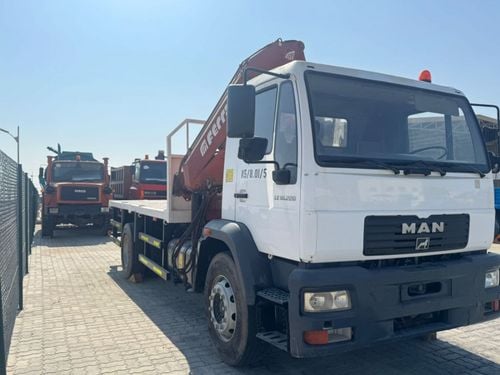 MAN TGM 18.240 MAN 18220  MODEL 2006 LONG CHASSIS 4X2 WITH CRANE 5 TONS