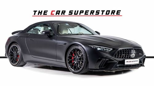 Mercedes-Benz SL 55 AMG Roadster 4Matic+ GCC-Very Low Mileage-Carbon Fiber Package-Night Package II